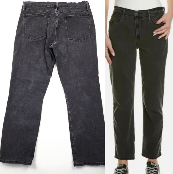 Frame Denim Le High Straight Tierra Jeans Black 30 Women's Comfort Fit Staple - Picture 4 of 7